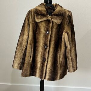 East 5th Brown Teddy Jacket size Small